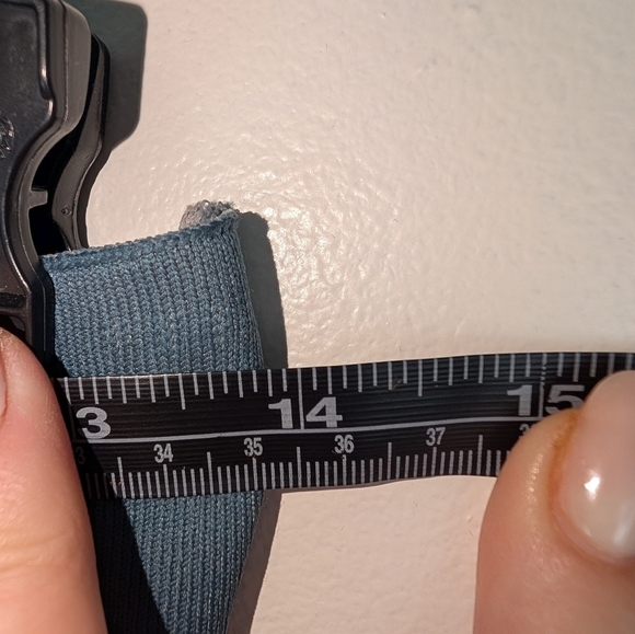 NWOT Zara Elegant Blue Ribbed Dress Strapless form fitting size Medium - Picture 5 of 7